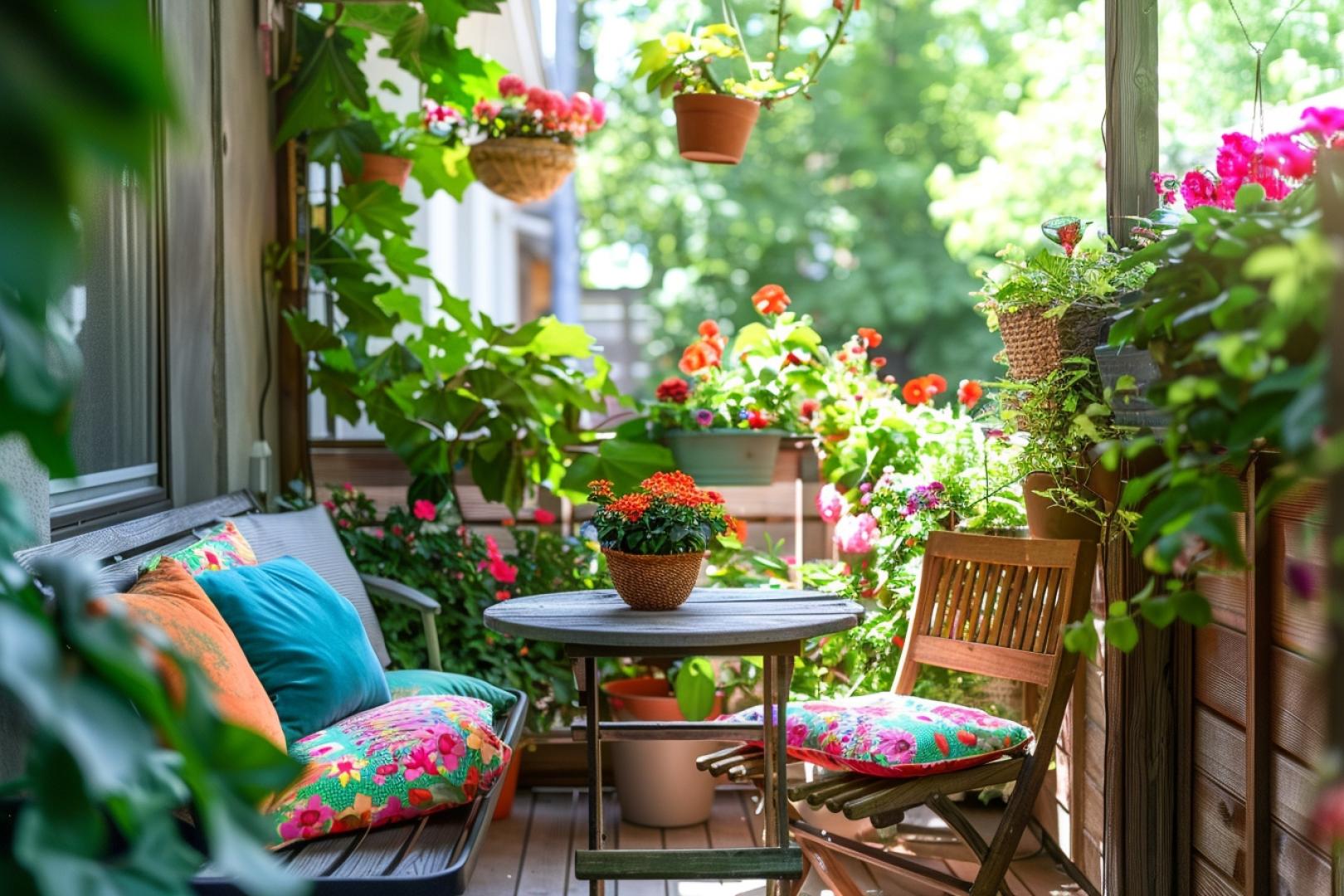 Les idées pour un balcon ou une petite terrasse